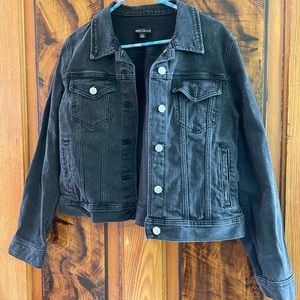 Black denim jacket J Crew